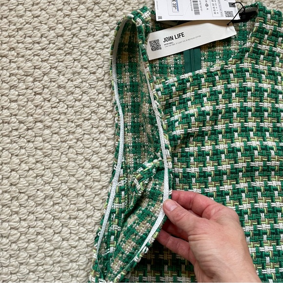 NWT Zara sleeveless textured pinafore dress - Picture 4 of 12